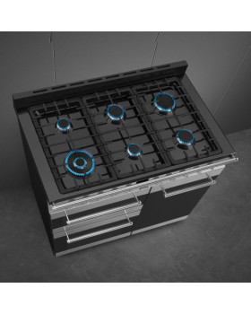 Gaasipliit smeg classic, 6 x gaas, 3 x elektriahi, aurupuhastus, 100x60 cm, rv-teras-foto5