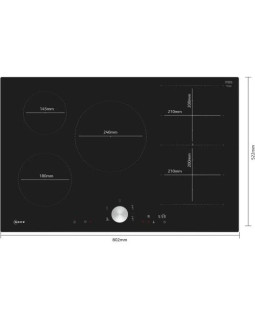 Pliidiplaat neff, 5 x induktsioon, 80 cm, faasitud serv, must-foto5