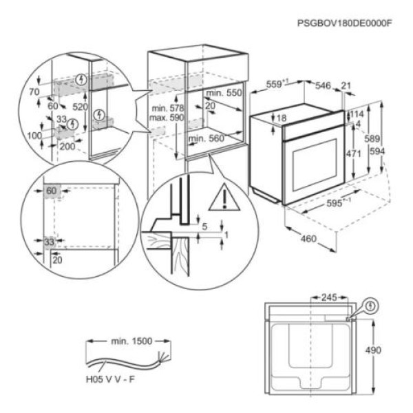 Ahi aeg, 71 l, a+, aurufunktsioon, pürolüüs, must/rv-teras