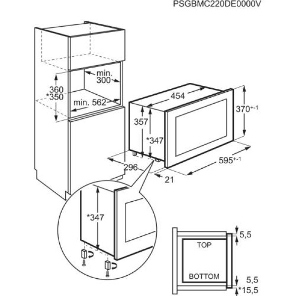 Mikrolaineahi aeg, integreeritav, 17 l, rv must, 800 w Mikrolaineahi aeg, integreeritav, 17 l, rv must, 800 w