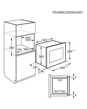 Mikrolaineahi aeg, integreeritav, 26 l, must, 900 w-foto3