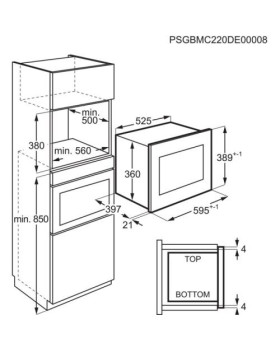 Mikrolaineahi aeg, integreeritav, 26 l, must, 900 w-foto4