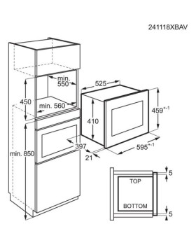 Mikrolaineahi aeg, integreeritav, 26 l, must, 900 w-foto2