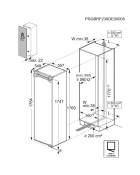 Sügavkülmik aeg, integreeritav, 177 cm, 212 l, 35 db, puutejuhtimine, nofrost, valge, soft close-foto2