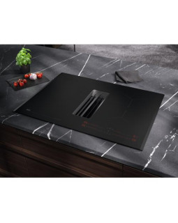 Õhupuhastiga pliidiplaat aeg, 4 x induktsioon, 71 cm, 585 m3/h, 66 db, faasitud servad, must-foto4