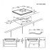 Pliidiplaat aeg, 4 x induktsioon, 60 cm, hob2hood, faasitud, must