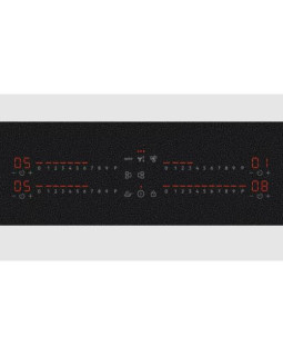 Õhupuhastiga pliidiplaat aeg, 4 x induktsioon, 80 cm, 585 m3/h, 71 db, lõigatud servad, matt must-foto2