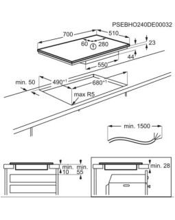 Pliidiplaat aeg, 4 x induktsioon, flexi tsoon, 70 cm, hob2hood, must-foto2