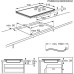 Pliidiplaat aeg, 4 x induktsioon, flexi tsoon, 70 cm, hob2hood, must