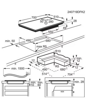 Pliidiplaat aeg, 4 x induktsioon, flexi tsoon, 70 cm, hob2hood, must-foto3