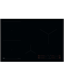Pliidiplaat aeg, 4 x induktsioon, 78 cm, hob2hood, faasitud, must