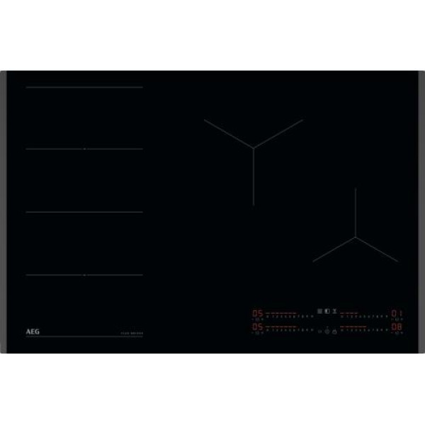 Pliidiplaat aeg, 4 x induktsioon, 77 cm, must