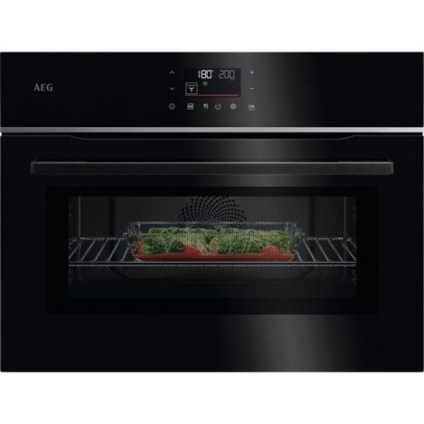 Kompaktne ahi-mikrolaineahi, aeg, h 45 cm, must/rv-teras Kompaktne ahi-mikrolaineahi, aeg, h 45 cm, must/rv-teras