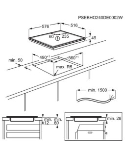 Piidiplaat aeg, 4 x induktsioon, 60 cm, must, rv raam-foto4