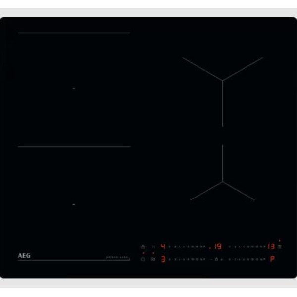 Pliidiplaat aeg, 4 x induktsioon, 58 cm,  tasapinda süvistatav, must