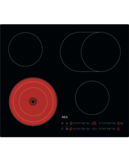 Pliidiplaat aeg, 4 x hilight, 60 cm, must, lõigatud serv Pliidiplaat aeg, 4 x hilight, 60 cm, must, lõigatud serv