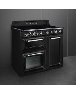 Elektripliit smeg victoria, 5 x induktsioon, 3 x elektriahi, aurupuhastus, 100 cm, must-foto3