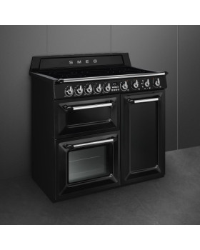 Elektripliit smeg victoria, 5 x induktsioon, 3 x elektriahi, aurupuhastus, 100 cm, must-foto3