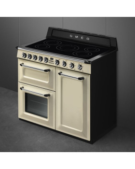 Elektripliit smeg victoria, 5 x induktsioon, 3 x elektriahi, aurupuhastus, 100 cm, kreem-foto2