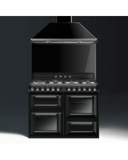 Gaasipliit smeg victoria, 7 x gaas, 3 x elektriahi, aurupuhastus, 110 cm, must-foto2