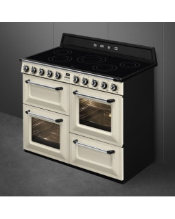 Elektripliit smeg victoria, 5 x induktsioon, 3x elektriahi, aurupuhastus, 110 cm, kreem-foto2