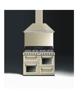 Gaasipliit smeg victoria, 7 x gaas, 3 x elektriahi, aurupuhastus, 110 cm, kreem-foto3