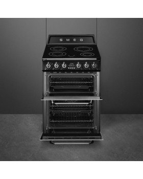 Induktsioonpliit smeg victoria, 4 x induktsioon, 2 x elektriahi, 60 cm, must-foto2