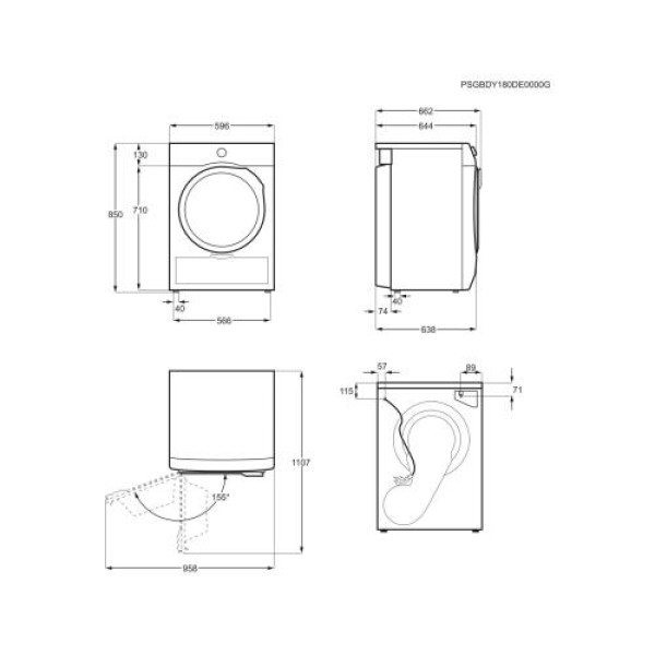Kuivati aeg, soojuspumbaga, inverter, 8 kg, valge Kuivati aeg, soojuspumbaga, inverter, 8 kg, valge