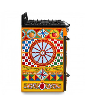 Gaasipliit smeg victoria, 5 x gaas, elektriahi, katalüüs, 90 cm, dolce&gabbana sicily is my love carretto collection-foto2