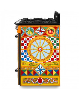 Gaasipliit smeg victoria, 5 x gaas, elektriahi, katalüüs, 90 cm, dolce&gabbana sicily is my love carretto collection-foto3