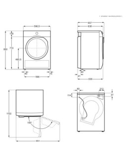Kuivati aeg, inverter, 9 kg, valge-foto2