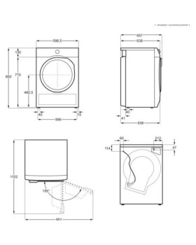 Kuivati aeg, inverter, 9 kg, valge-foto2