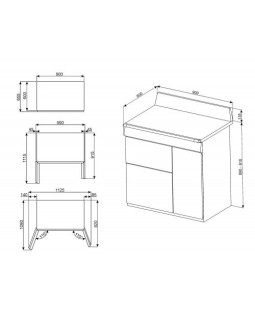 Gaasipliit smeg victoria, 6 x gaas, 3 x elektriahi, aurupuhastus, 90 cm, must-foto3