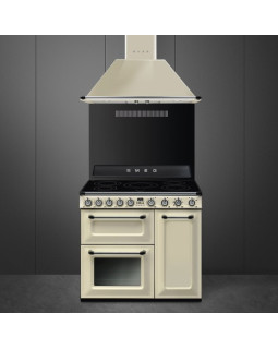 Elektripliit smeg victoria, 5 x induktsioon, elektriahi, aurupuhastus, 90 cm, kreem-foto2