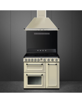 Elektripliit smeg victoria, 5 x induktsioon, elektriahi, aurupuhastus, 90 cm, kreem-foto2