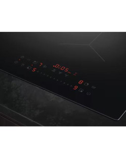 Õhupuhastiga pliidiplaat aeg, 4 x induktsioon, 80 cm, 630 m3/h, 71 db, lõigatud servad, must-foto2