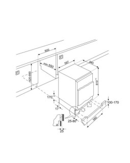 Sügavkülmik smeg, integreeritav, 82 cm, 95 l, 40 db, mehaaniline juhtimine, valge-foto2