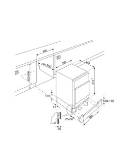 Sügavkülmik smeg, integreeritav, 82 cm, 86 l, 39 db, mehaaniline juhtimine, valge-foto2