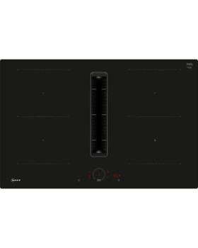 Õhupuhastiga pliidiplaat neff, 4 x induktsioon, 80 cm , 622 m3/h, 69db, lõigatud serv  must