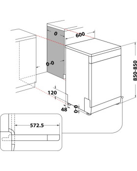 Nõudepesumasin whirlpool, 60 cm, 6th sense, 44 db, rv teras-foto2