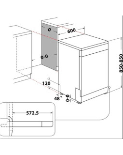 Nõudepesumasin whirlpool, 60 cm, 6th sense, 44 db, valge-foto3