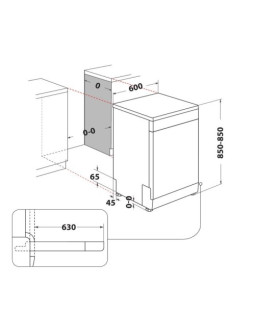 Nõudepesumasin whirlpool, 60 cm, 6th sense, 43 db, rv teras-foto2