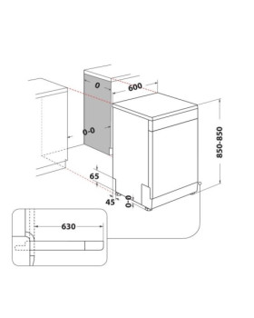 Nõudepesumasin whirlpool, 60 cm, 6th sense, 43 db, rv teras-foto2