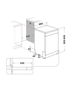 Nõudepesumasin whirlpool, 60 cm, 6th sense, 43 db, rv teras-foto2