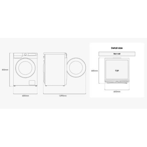 Pesumasin-kuivati samsung, inverter, 9/6 kg, 1400p/min, valge