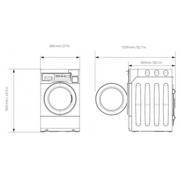 Pesumasin electrolux my pro xl, 12 kg, pumbaga, inverter, profi Kodumasinad