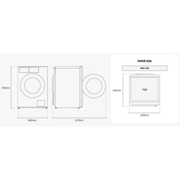 Pesumasin samsung, eestlaetav, 9 kg, 1400 p/min, inverter, valge Pesumasin samsung, eestlaetav, 9 kg, 1400 p/min, inverter, valge