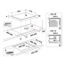Pliidiplaat whirlpool, 4 x induktsioon, flexi tsoon, 59 cm, matt must