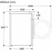 Pesumasin bosch, eestlaetav, 11 kg, i-dos, seeria 8, 1600 p/min, valge