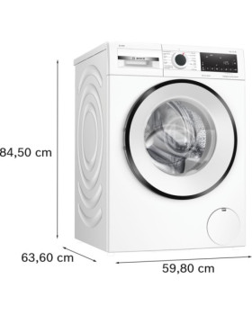 Pesumasin bosch, eestlaetav, 9 kg, i-dos, seeria 6, 1400 p/min, valge-foto6